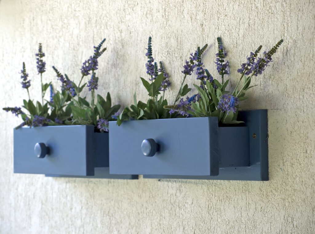 decorazioni fai da te cassetti portafiori