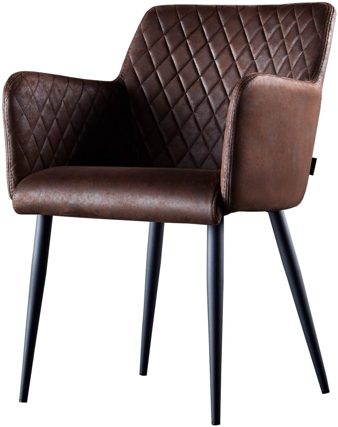 poltroncina camera da letto pelle marrone